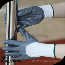 SRSAFETY billige Handschuhe aus China mit 3/4 getaucht Nitirle Öl &amp; wasserdicht Handhandschuh